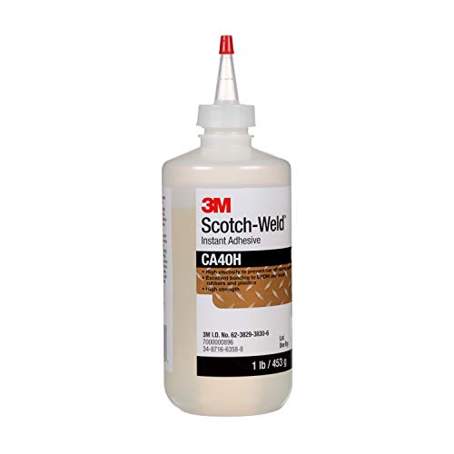 3M Scotch-Weld Instant Adhesive CA40H, Clear, 1 Pound, 1 Bottle/Case - size: 1 Pound