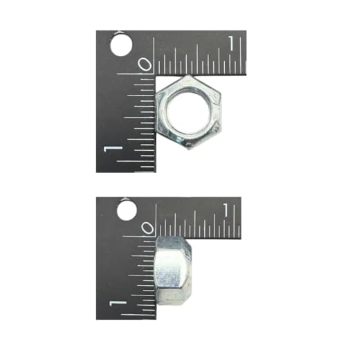 1/2"-20 Grade C All-Metal Top Lock Nuts (4 Pack) – Heavy Duty Clear Zinc Fine Thread Locking Fasteners, High Temperature & Vibration Resistant Steel - size: All-Metal Top Lock Nut Clear Zinc – 4 Pack
