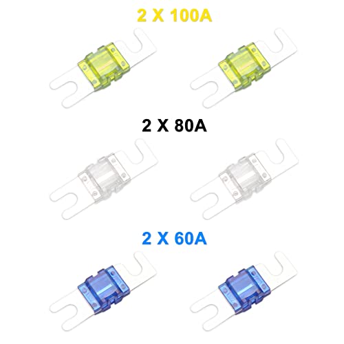 Recoil MFH12 2 Way Mini-ANL Fused Distribution Block Maximum Power Transfer - style: 2-Way Fuse Block, 1 Input & 2 Outputs