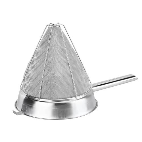 8-Inch Stainless Steel Fine Mesh Chinois Strainer - size: 8-Inch