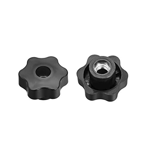 uxcell Clamping Handle Screw Knobs Handle M12 Threaded Through Hole Star-Shape 4pcs