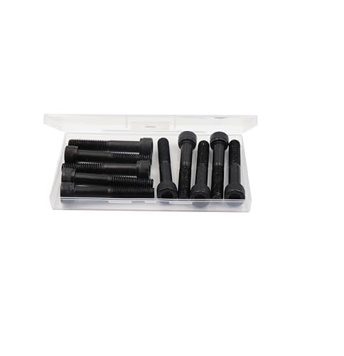 10pcs M10 x 60mm Black Socket Cap Bolts Screws 12.9 Grade Alloy Steel - size: 10pcs M10 x 60mm