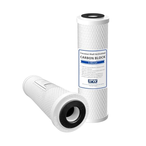 IPW Industries Inc Set of 4 Compatible for Water Filter GE GXWH04F, GXWH20F, GXWH20S & GXRM10 Multi-Pack, Carbon Block Replacement Cartridge