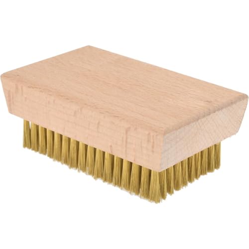 PRO SOURCE Fine Wire Cleaning & Finishing Brush: 0.003" Brass Filament in 2.5" x 4.25" Wood Block - style: 2-1/2" x 4-1/4" (0.003" Brass)