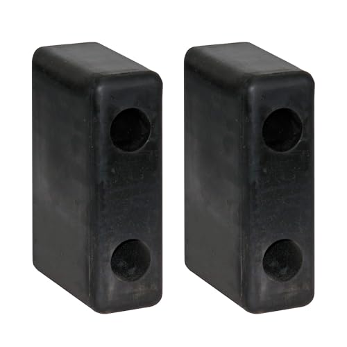 Buyers Products B5264 Heavy-Duty Molded Rubber Truck Bumpers, Pair - size: 2-1/2 x 4-1/8 x 6-3/4, style: Rectangle - 2 Pack