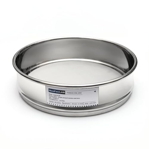 Lab Sieves 80 Mesh, Economy Test Sieve #80 Mesh, 4'' Diameter, 304 Stainless Steel Wire Cloth φ10×4.5cm - size: 80 Mesh(0.18mm)