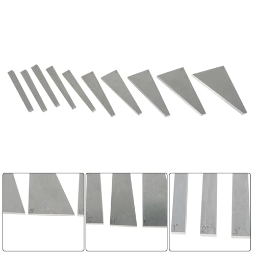 10Pcs 1-30° Accuracy Ground Angle Block Set, 0.0001 Hardened Steel