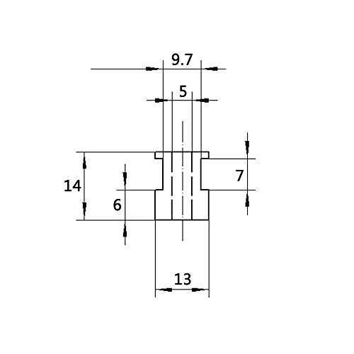 WINSINN GT2 Timing Belt Pulley 16 Teeth, 5mm Bore, for 6mm Width Belt - Ideal for 3D Printers, CNC Machines, Robotics (5-Pack) - size: 6mm Belt, style: 16 Tooth 5mm Bore