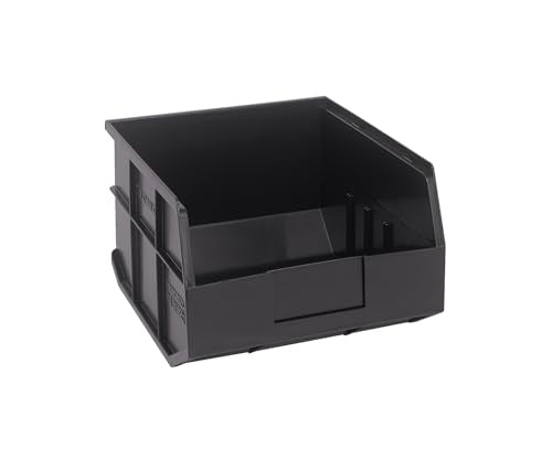 Quantum Storage SSB425 Stackable Shelf Bins Part Organizer - 12" x 11" x 7" - 6 Pack - color: Black