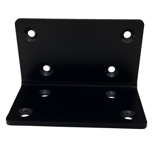 2 Pcs Heavy Duty L Right Angle Steel Brackets,90 Degree Metal Corner Countertop Bracket,for Timber Wood Furniture Shelves Support.Thickness 5mm (5x3x3)
