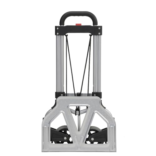 Magna Cart Steel Foldable Hand Truck with Telescoping Handle and 5-inch Rubber Wheels, 160 lb. Capacity (MCI-S-SS)
