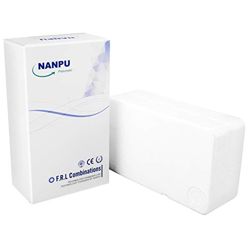NANPU 3/8" NPT Air Filter, Regulator & Lubricator (FRL) Combo - size: 3/8" NPT
