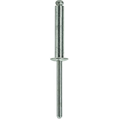 Fastenere Pop Rivets - 1/4" x 7/8" (25pcs) Heavy Duty, Open-End, Aluminum, Dome-Head Blind Rivets, Corrosion-Resistant, High Tensile & Shear Strength, 8-14 Gap 0.751"-0.875" - size: 1/4" x 7/8" (8-14) (25 Pack)