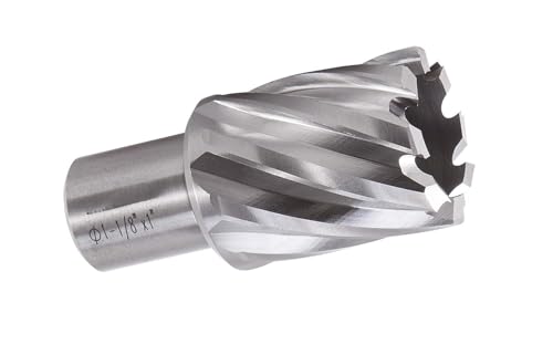 Annular Cutter 1" Depth of Cut for Magnetic Drill Press High Speed Cutting Mag Drill Bit for Magnetic Drill Press (1-1/8 X 1'') - size: 1-1/8 X 1''