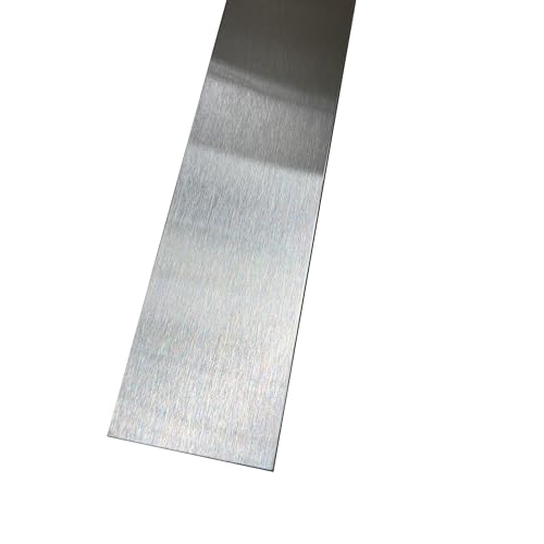 Grade 304 Stainless Steel #4 Brushed Sheet Metal Gap Filler Finishing Strip Trim, 20ga (30 inch Long, 2.5 inch Wide) - size: 30 inch Long, style: 2.5 inch Wide