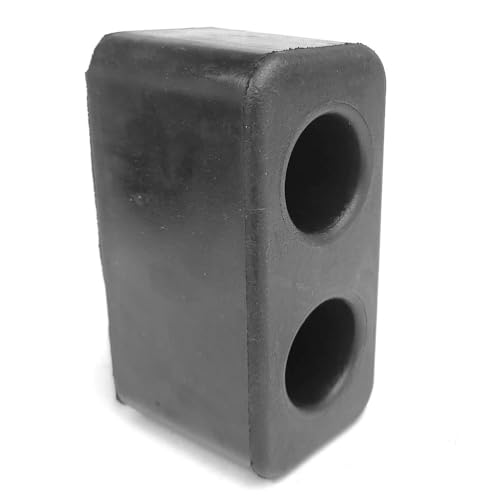 2X Rectangular 2 Hole 6" x 2-3/4" x 3" Molded Dock Bumper Semi Truck Trailer (IMXGT-2044)