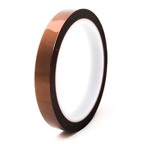 Bertech High-Temperature Polyimide Masking Tape, 1 Mil Thick, 15/16 Inch x 36 Yards - UL Recognized - size: 15/16