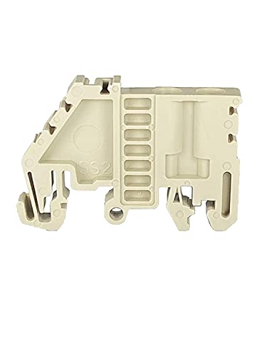 ICI Dinkle SS2 DIN Rail Terminal Block End Bracket 32mm 35 mm Rail, Pack of 4