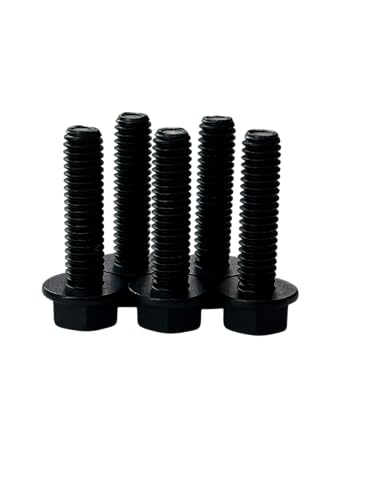 (100 Pieces) 5/16-18x1 1/4" Grade 8 Hex Flange Bolts Screws UNC Coarse Full Threads Zinc Phosphate & Oil