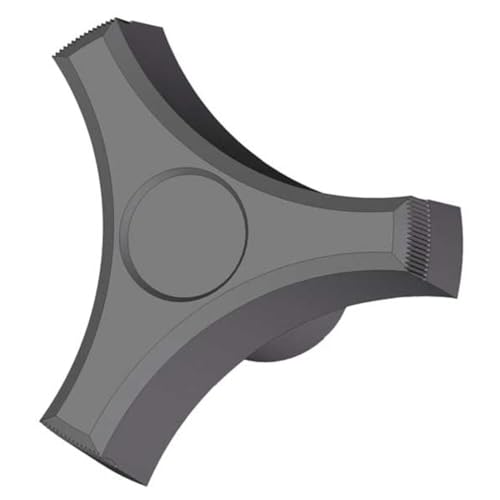 Three Prong Knob, Blind, 3/8-16, 2 in