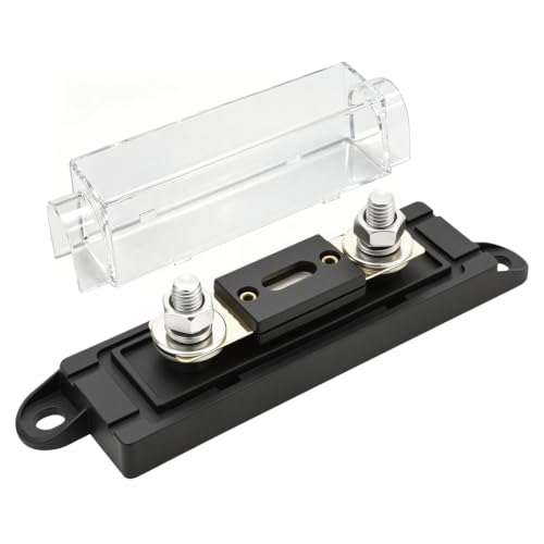 0/2/4 Gauge AWG Inline ANL Fuse Holder, Suitable for Use in Cars, Trucks, and Boats (500A) - size: 500A