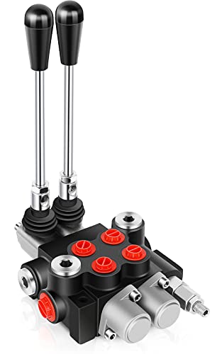 Hydraulic Flow Control Valve 2 Spool 21 GPM Adjustable Relief Valve - size: 2 Spool 21 GPM