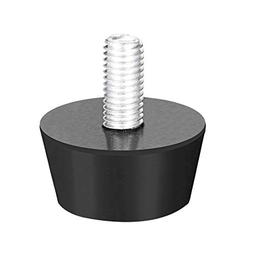 uxcell 38 x 20mm Conical Rubber Mount,Vibration Isolators,Shock Absorber with M10 x 20mm Threaded Studs 4pcs