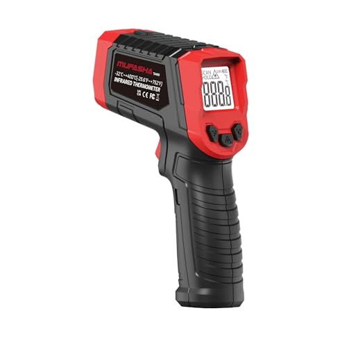 Non-Contact Infrared Thermometer Gun, -25.6℉~752℉ - color: Red