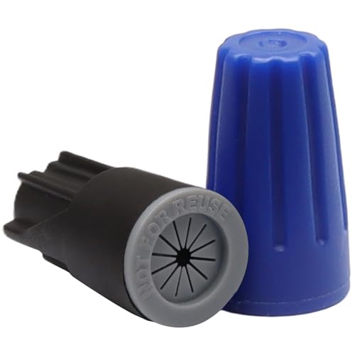 30 Pcs Waterproof Connector, 22-12 AWG Gel-Sealed, Black and Blue - color: Black & Blue
