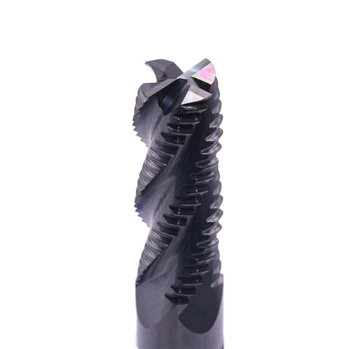 5Pcs 3/8" 4 Flute Solid Carbide Roughing End Mills - ALCrSiN Nano Coated