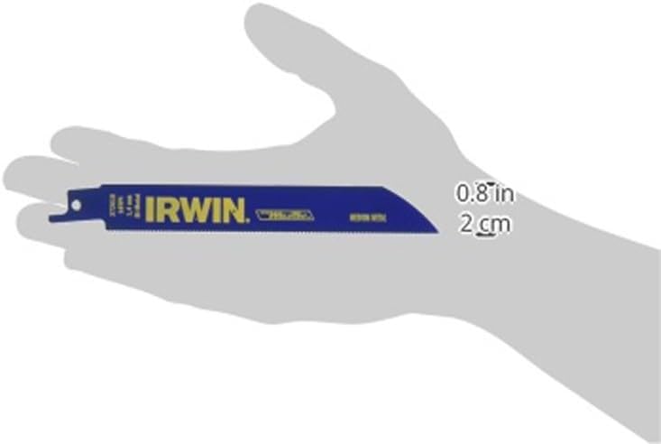 IRWIN Tools Metal Cutting Reciprocating Saw Blade, 6-Inch, 18 TPI (372618) - size: 6", style: 18TPI / 18TPI / 1-count