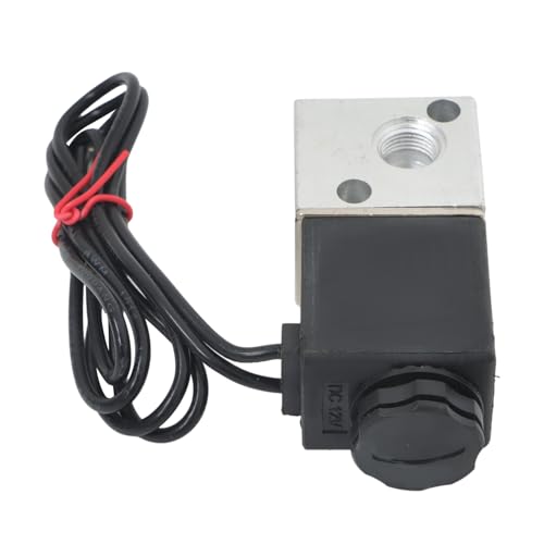 findmall 1/8 Inch NPT 3 WayElectric Solenoid Air Valve DC 12V