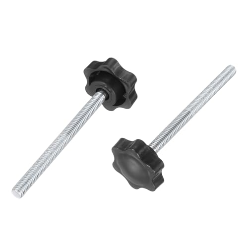 uxcell 2Pcs 5/16"-18 Star Knobs 3.7" Threaded Stud Male Clamping Knob - size: 5/16"-18, 3.7"