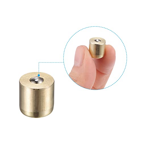 uxcell Brass Push Button Grease Oil Cup 10x10mm Ball Oiler for Lubrication System 10Pcs - size: 10x10mm