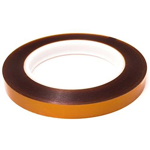 Bertech Double-Sided Polyimide Tape, 1 Mil Thick, 7/16 Inch x 36 Yards - size: 0.44 Inches