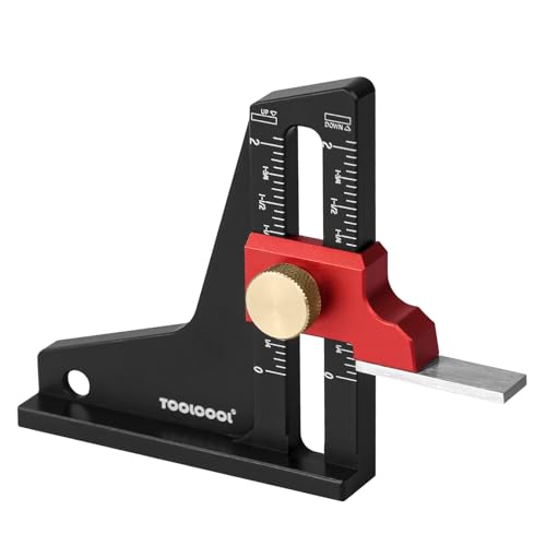 TOOLCOOL Height Gauge Depth Gauge Woodworking Tool Setting Gauge Setup Blocks for Table Saw Router Table Drill Press Bandsaw - Imperial - color: Imperial