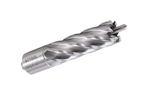 3/4" Diameter × 2" Depth of Cut HSS ANNULAR Cutter with 3/4'' Weldon Shank - size: 3/4'' x 2''