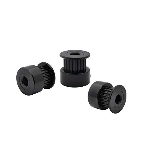 5pcs Black GT2 Pulley 20T 5mm bore for Creality Ender 3 V2 Pro 3s CR10 CR-10S CR6 SE 3D Printer Parts 6mm Width Belt 20 Teeth 2GT Stepper Motor Pulleys (5mm bore) - size: 5mm bore