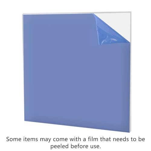 Clear Acrylic Square DIY Sheet 25" DIY Blank .118" Thick See Through Tile for Window Glass Replacement and Tabletop Protector by Marketing Holders - size: 25"