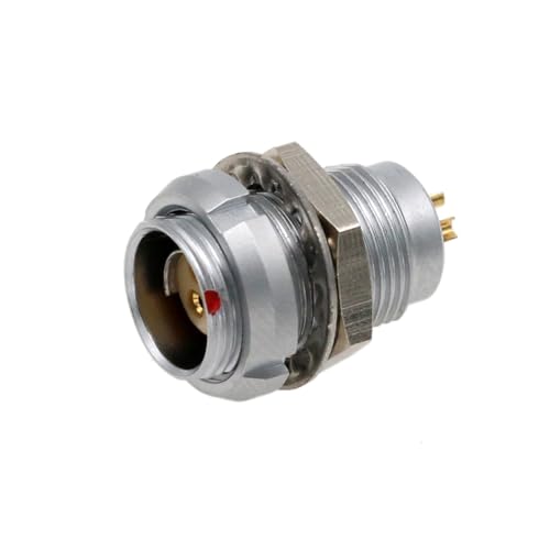 Panel Mount Socket 4 Pin Connector DBPE 102A 053 Female Solder Push Pull BraDBPE Compatible for Fischer AWG 22 Wire Cable - color: panel mount socket female, size: 4 Pin