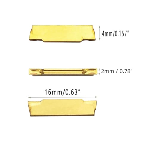 12PCS 1/2” Grooving Tool Holder MGEHR1212-2 with MGMN200 Grooving Insert Cut Off Parting Tools Turning Insert Carbide Insert for Steel Grooving Width 0.78" - color: 1/2" Groovinng holder + MGMN200