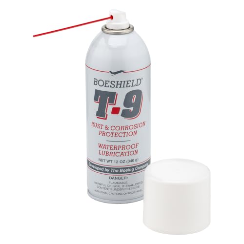Boeshield T-9® Automotive Waterproof Lubricant & Corrosion Inhibitor, Wax-Based Rust Prevention and Metal Protectant, 12 oz Aerosol