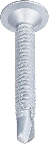 The Hillman Group 47304 10-24-Inch x 1-1/2-Inch Wafer Head Phillips Self Drilling Screw, 1-Pound, Silver