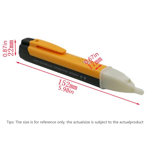 Non-Contact Voltage Tester Pen (90-1000V) – AC Power Outlet Detector with LED Light
