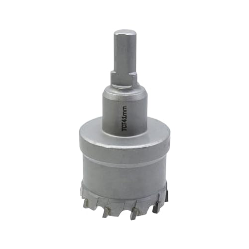 Carbide Hole Saw Drill Bit 1-5/8"/41mm Cutting Dia Hole Saw Cutter for Metal - size: 1-5/8"/41mm