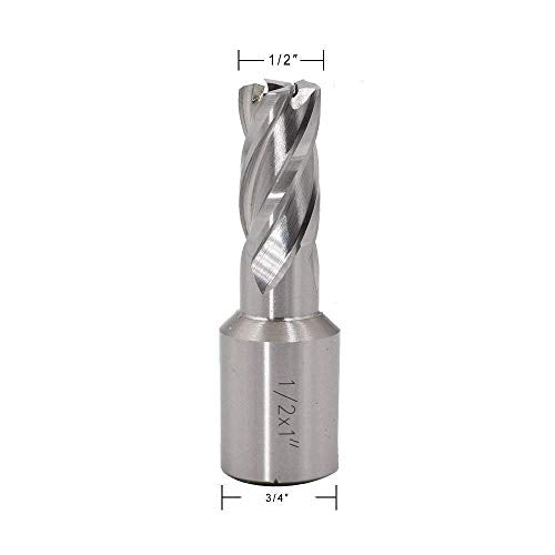 Annular Cutter JESTUOUS 3/4 Inch Weldon Shank 1/2 Cutting Diameter