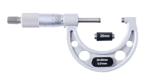Accusize Industrial Tools Outside Micrometer, 25-50mm, EG00-0050 - size: 25-50mm