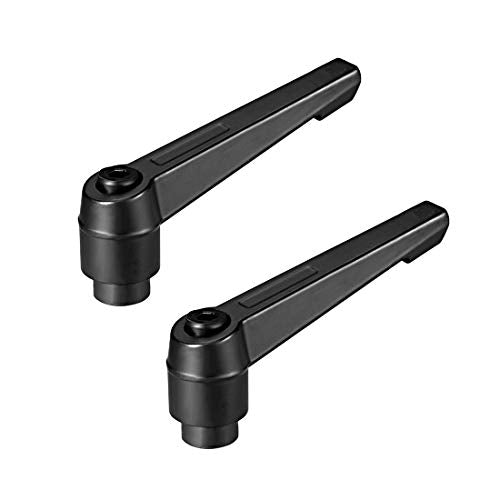 uxcell M10x1.5mm Handle Adjustable Clamping Lever Thread Push Button Ratchet Female Threaded Stud 2 Pcs - size: M10