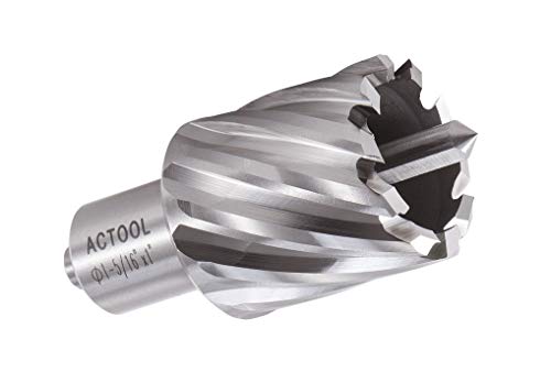 1-5/16" Diameter × 1" Depth of Cut HSS ANNULAR Cutter with 3/4'' Weldon Shank - size: 1-5/16'' x 1''