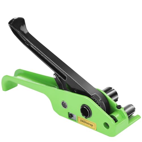 Heavy Duty Banding Strapping Tensioner & Cutter Manual Packaging Tools Windlass for 1/2"-3/4" Width Polyproplyn Poly Woven Composite Cord Strap(Compatible Polyester) - color: PP&Woven&Composite Cord, size: 1/2-3/4in